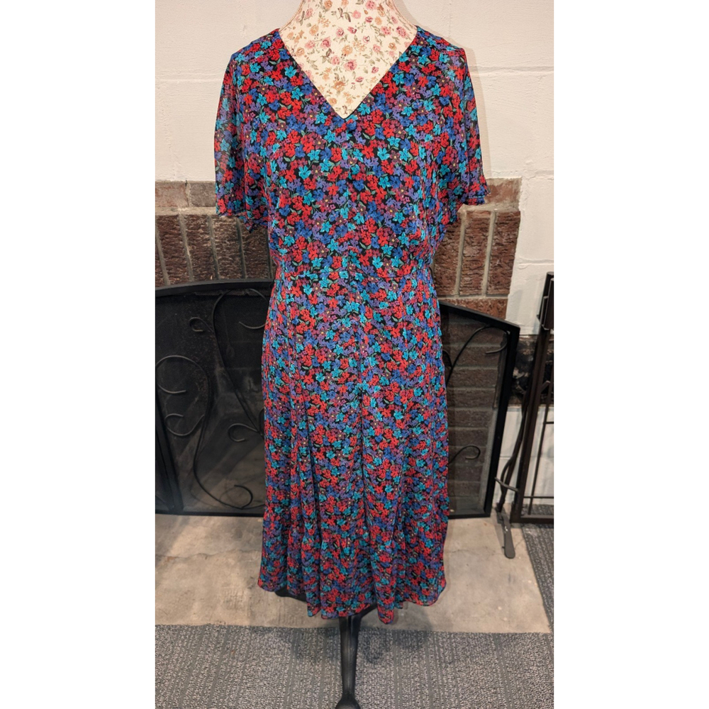 Calvin Klein floral midi dress